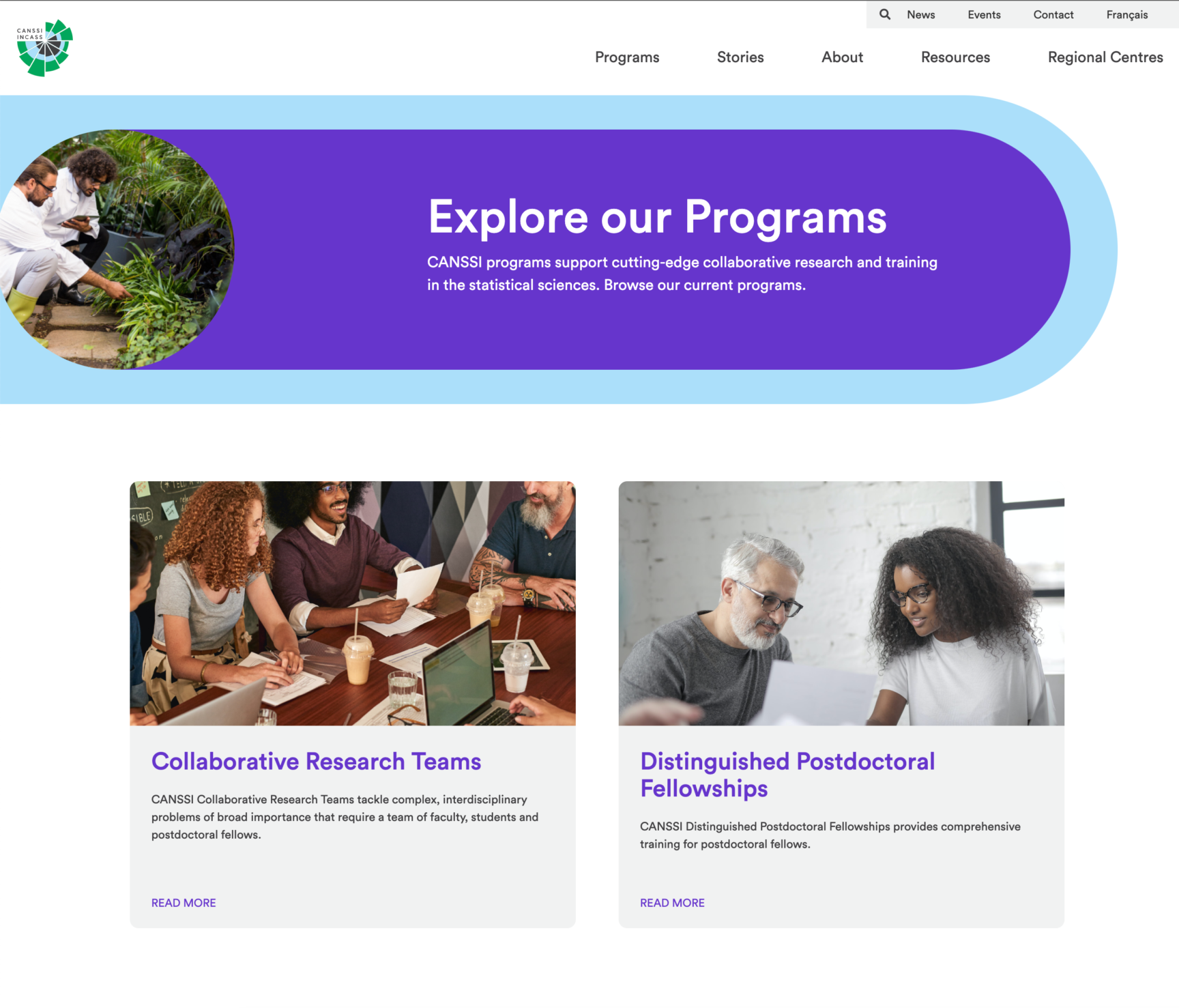 CANSSI Website Screenshot English