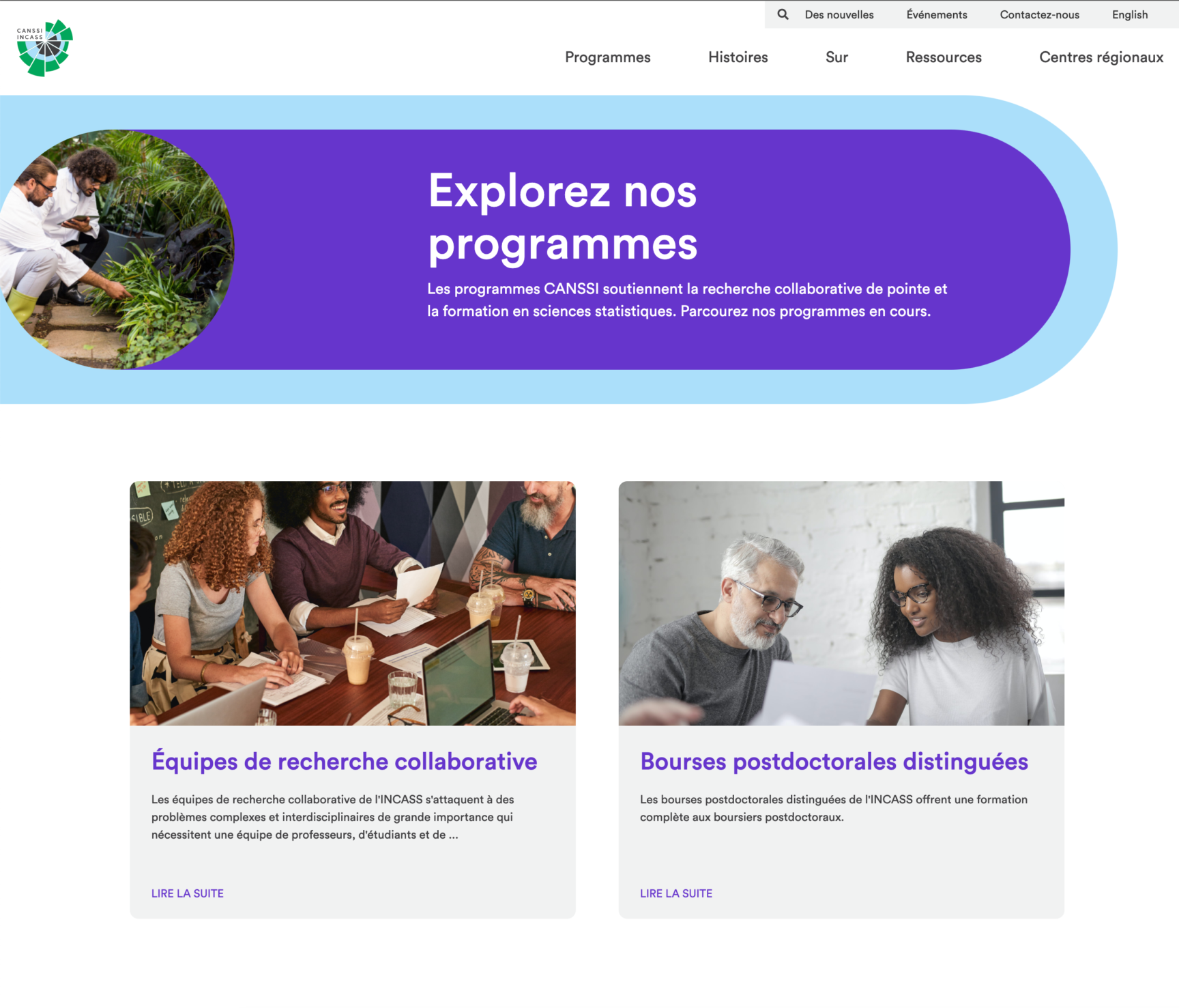CANSSI Website Screenshot French